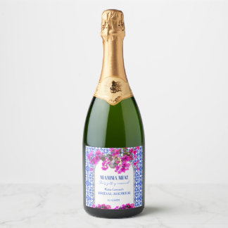 Mamma Mia Bridal Shower Wine Label