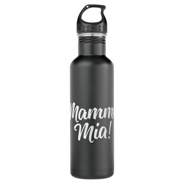 Mamma Mia - Cute Italian  710 Ml Water Bottle (Front)