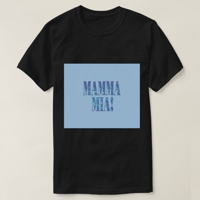 Mamma Mia -disco- Throw Blanket T-Shirt (Design Front)