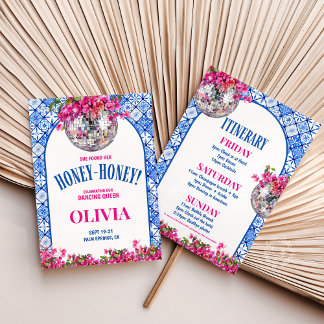 Mamma Mia She Found her Honey- Honey Bachelorette Invitation