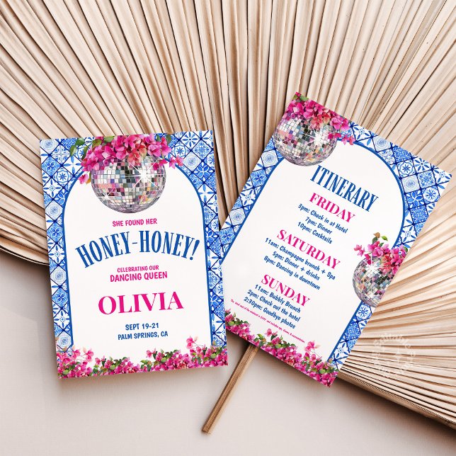 Mamma Mia She Found her Honey- Honey Bachelorette Invitation (Creator Uploaded)