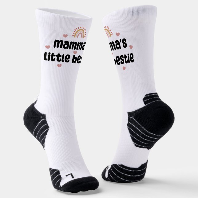 Mamma’s Little Bestie –  for Mum & Baby Socks (Angled)