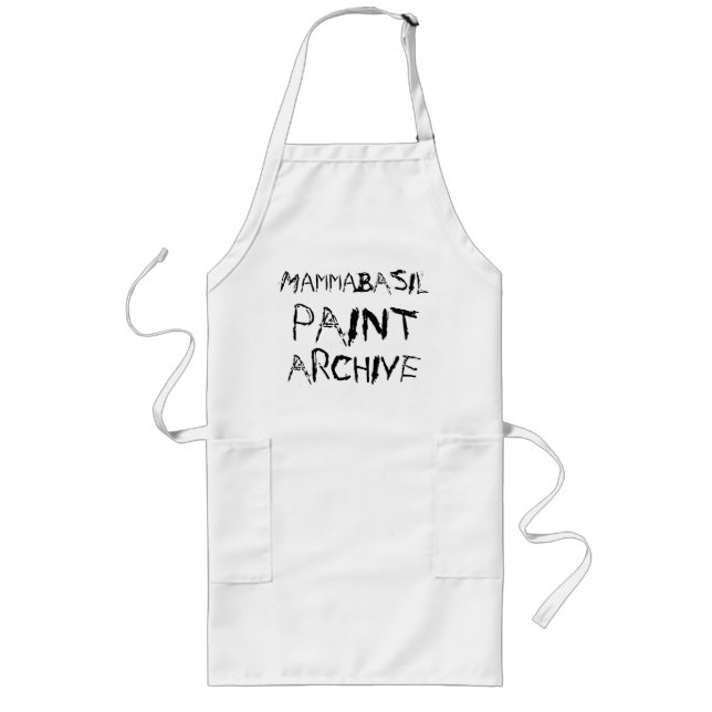 MammaBASIL's Paint Archive Apron! Long Apron (Front)