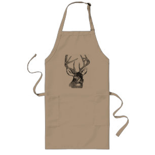 Mammal / Deer / WhiteTailed Deer Head Long Apron