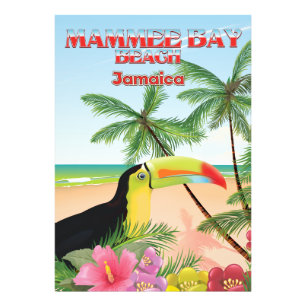 Mammee Bay Beach Jamaica travel poster