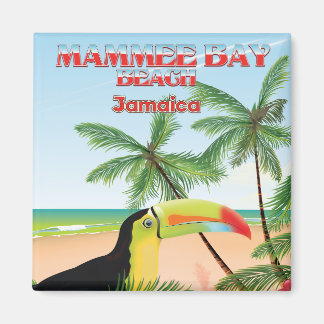 Mammee Bay Beach Jamaica travel poster Magnet
