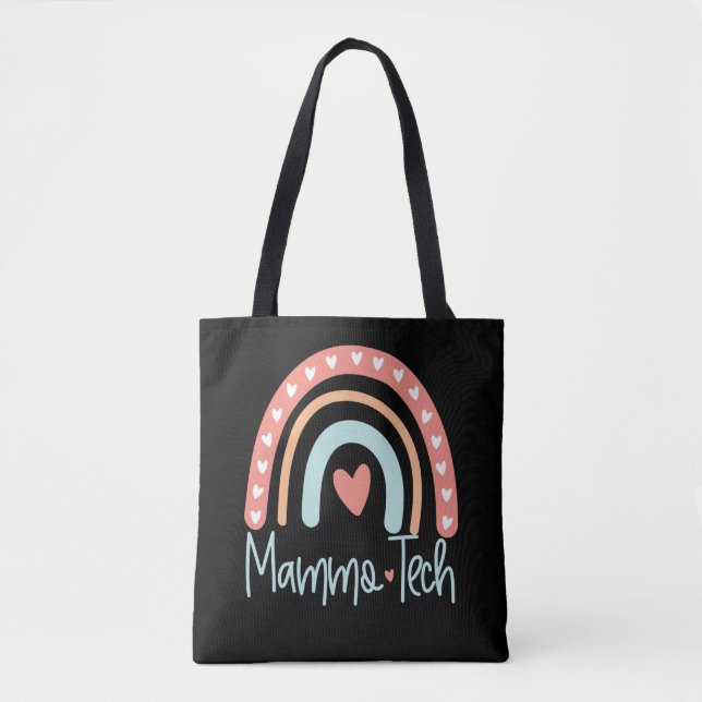 Mammo Tech Mammogram Technician Technologist Gift Tote Bag (Front)
