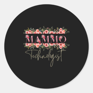 Mammo Technologist Mammography Tech Classic Round Sticker