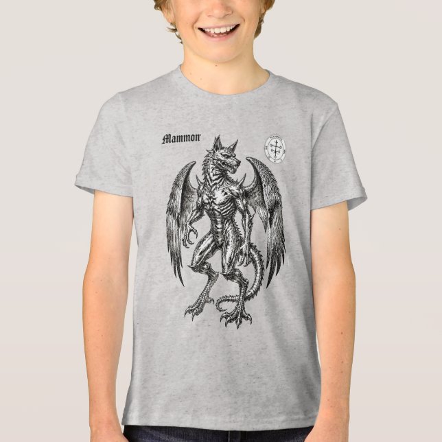 Mammon Infernal Fortune Unleashed Tri-Blend Shirt (Front)