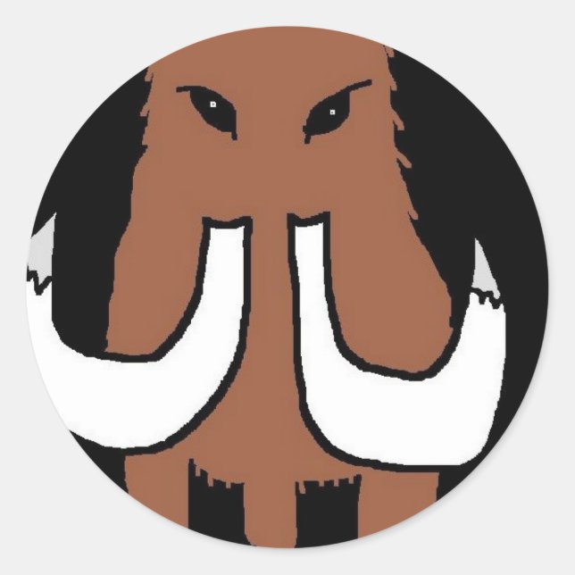 MAMMOTH (2) CLASSIC ROUND STICKER (Front)