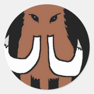 MAMMOTH (2) CLASSIC ROUND STICKER
