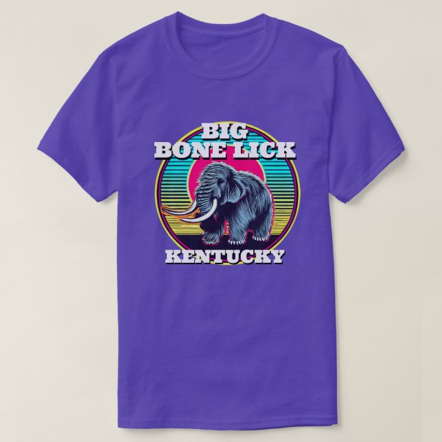 Mammoth and Big Bone Lick Kentucky T-Shirt (Design Front)