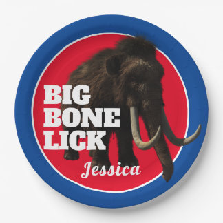 Mammoth and Big Bone Lick Paper Plate