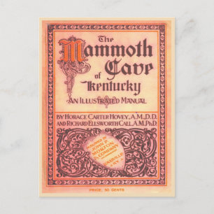 Mammoth Cave Kentucky vintage book cover Postcard