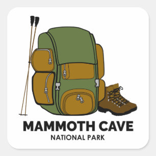 Mammoth Cave National Park Backpack Square Sticker