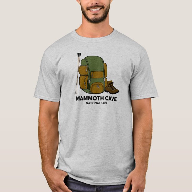 Mammoth Cave National Park Backpack T-Shirt (Front)