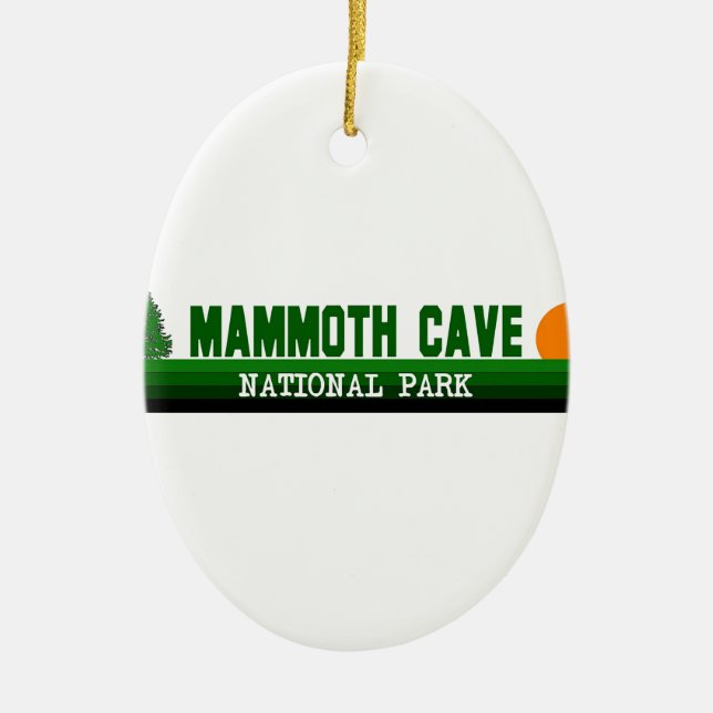 Mammoth Cave National Park Ceramic Tree Decoration (Front)