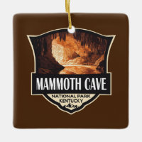 Mammoth Cave National Park Illustration Retro Art