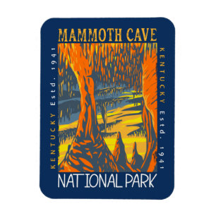 Mammoth Cave National Park Kentucky Distressed Magnet
