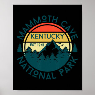 Mammoth Cave National Park Kentucky Nature Hiking Poster