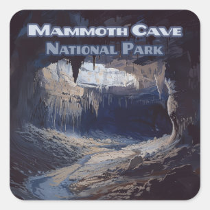 Mammoth Cave National Park Kentucky Square Sticker