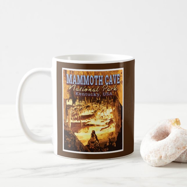 MAMMOTH CAVE NATIONAL PARK - KENTUCKY USA COFFEE MUG (With Donut)
