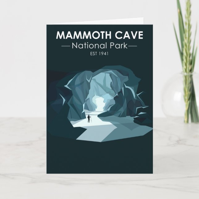 Mammoth Cave National Park Kentucky Vintage Card (Front)