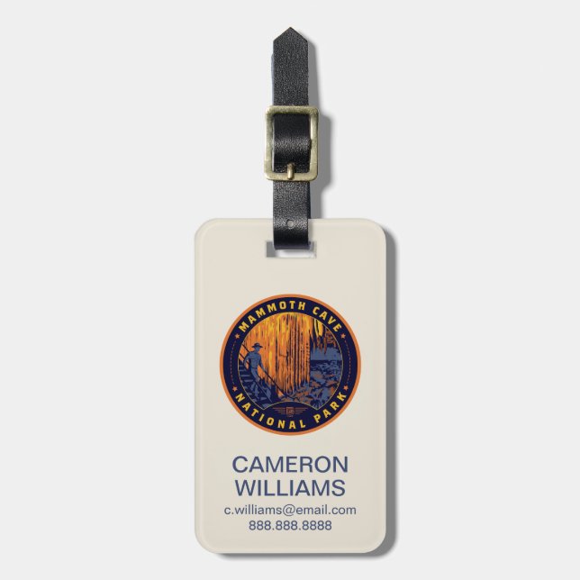 Mammoth Cave National Park Luggage Tag (Front Vertical)