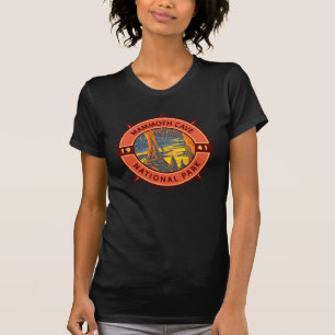 Mammoth Cave National Park Retro Compass Emblem T-Shirt