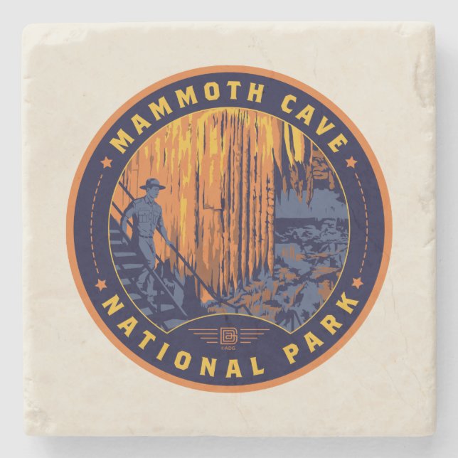 Mammoth Cave National Park Stone Coaster (Front)