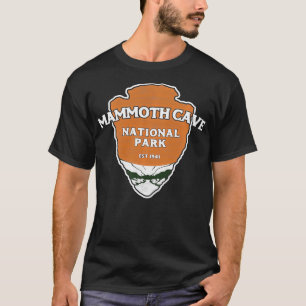 Mammoth Cave National Park Style Arrowhead Sign T-Shirt