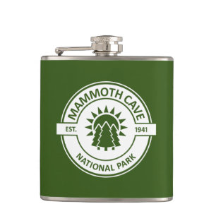 Mammoth Cave National Park Sun Trees Hip Flask