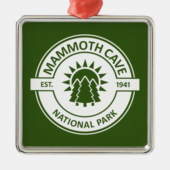 Mammoth Cave National Park Sun Trees Metal Tree Decoration (Front)