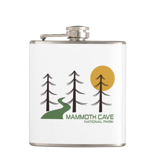 Mammoth Cave National Park Trail Hip Flask (Front)