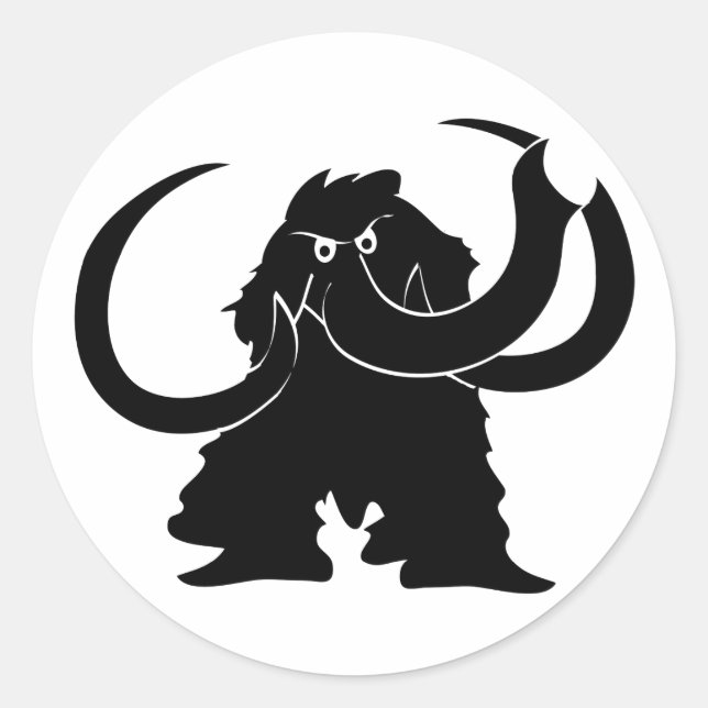 Mammoth Classic Round Sticker (Front)