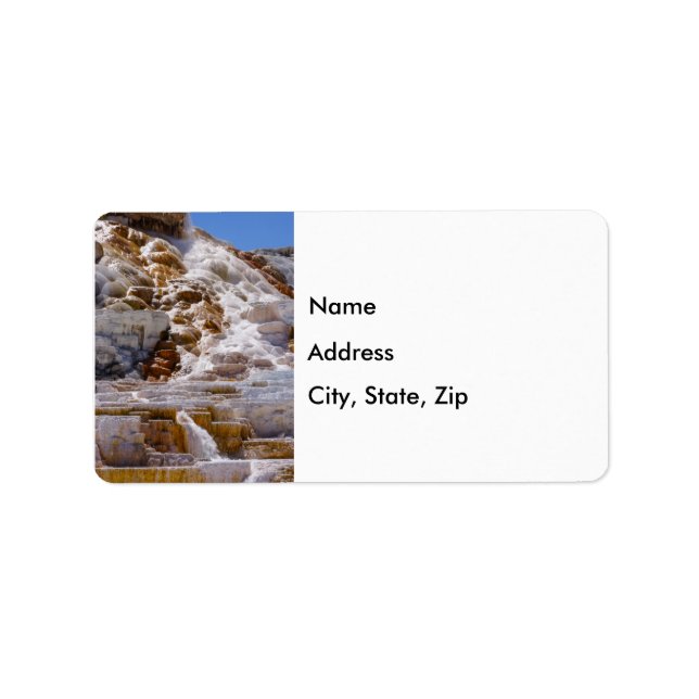 Mammoth Hot Springs Address Label (Front)