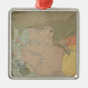 Mammoth Hot Springs and Vicinity Metal Tree Decoration