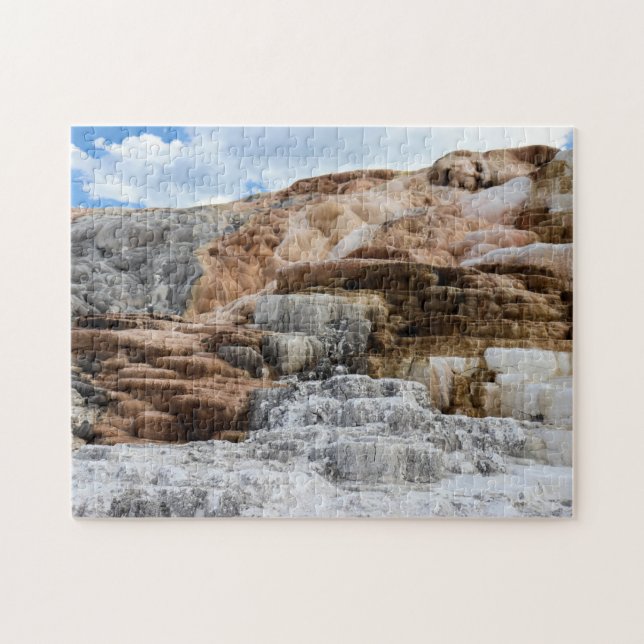 Mammoth Hot Springs at Yellowstone National Park Jigsaw Puzzle (Horizontal)
