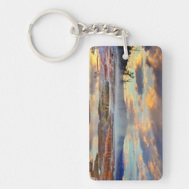 Mammoth Hot Springs Key Ring (Front)