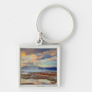 Mammoth Hot Springs Key Ring