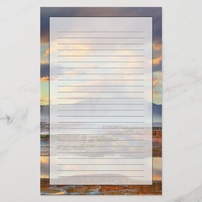 Mammoth Hot Springs Stationery (Front)