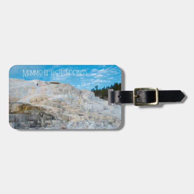 Mammoth Hot Springs Yellowstone National Park Luggage Tag (Front Horizontal)