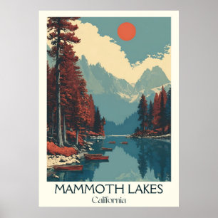 Mammoth Lakes California Art Print Mountain Lake