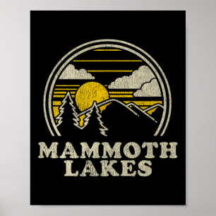 Mammoth Lakes California Ca T Shirt Vintage Hiking Poster