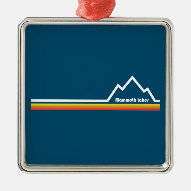 Mammoth Lakes, California Metal Tree Decoration (Front)
