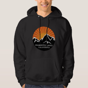 Mammoth Lakes California Retro Sunset Mountains Vi Hoodie