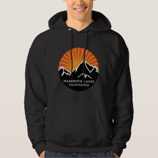 Mammoth Lakes California Retro Sunset Mountains Vi Hoodie