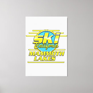 Mammoth Lakes California Ski logo Canvas Print