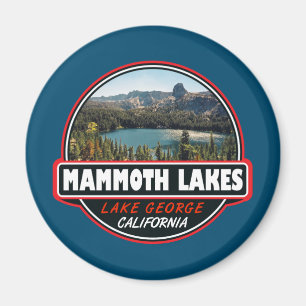 Mammoth Lakes California Travel Art Emblem Magnet