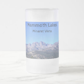 Mammoth Lakes Minaret Vista Frosted Glass Beer Mug
